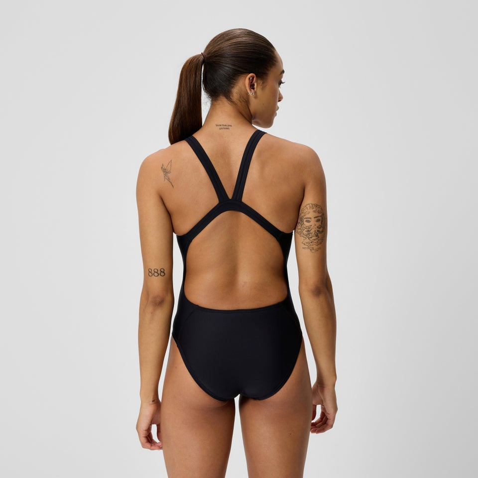 Women's Club Training Leaderback One Piece Black