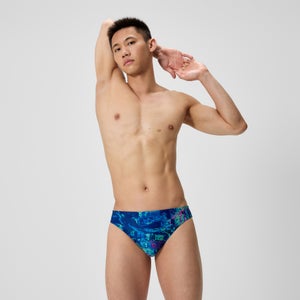 SPEEDO ML PRINTED BRIEF NVY/BLU - 26