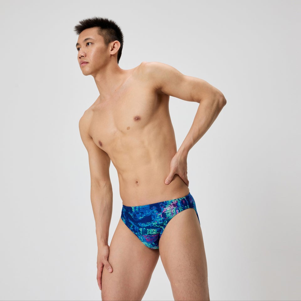Men's Club Training Printed Brief Navy