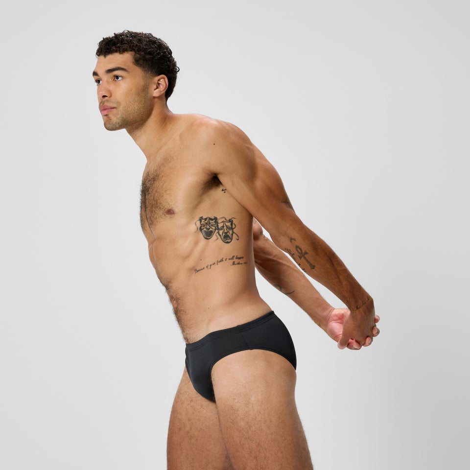 Men's Boom Solid Brief Black