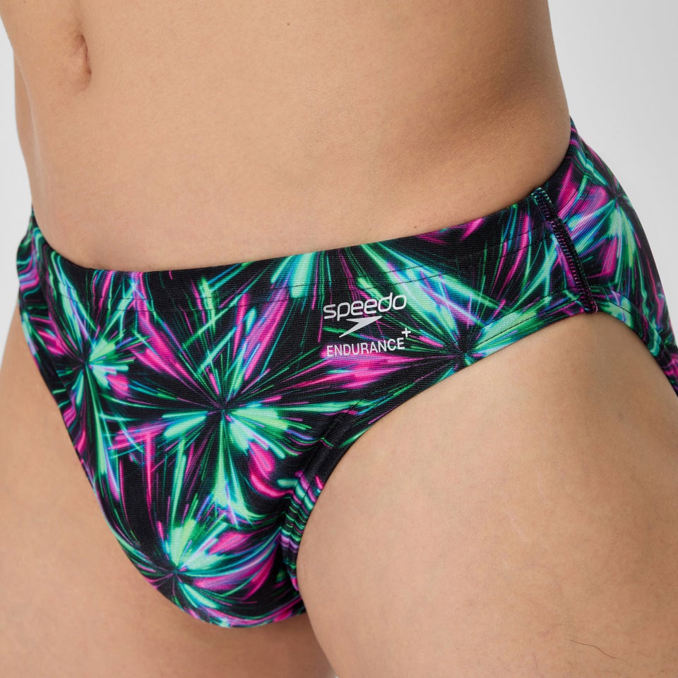 Men's Club Training Printed Brief Green/Black