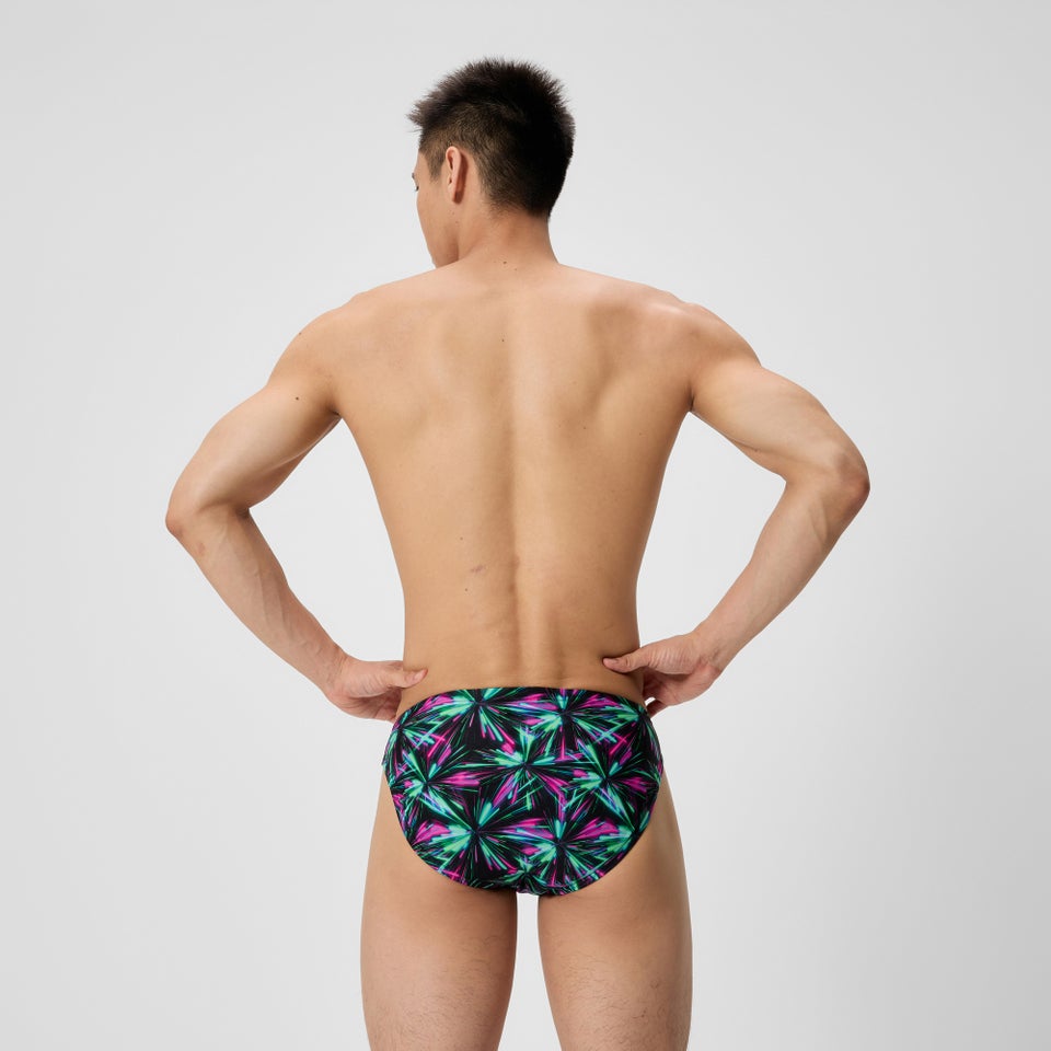 Men's Club Training Printed Brief Green/Black