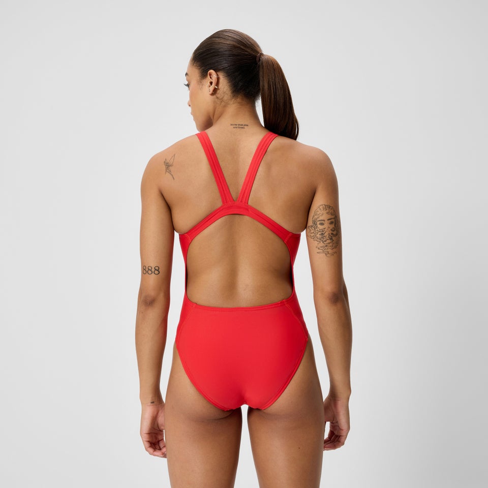 Maillot de bain Femme Club Training Leaderback rouge
