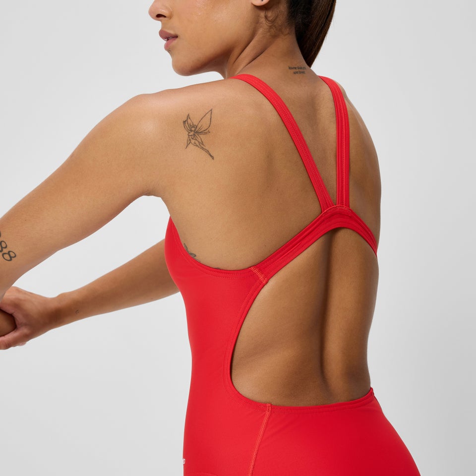 Maillot de bain Femme Club Training Leaderback rouge