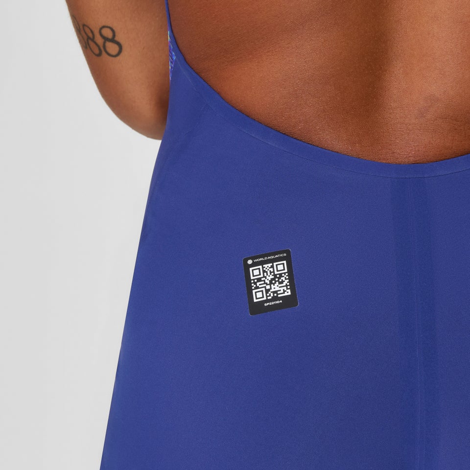 Women's Fastskin LZR Pure Valor 2.0 Openback Kneeskin Blue/Navy