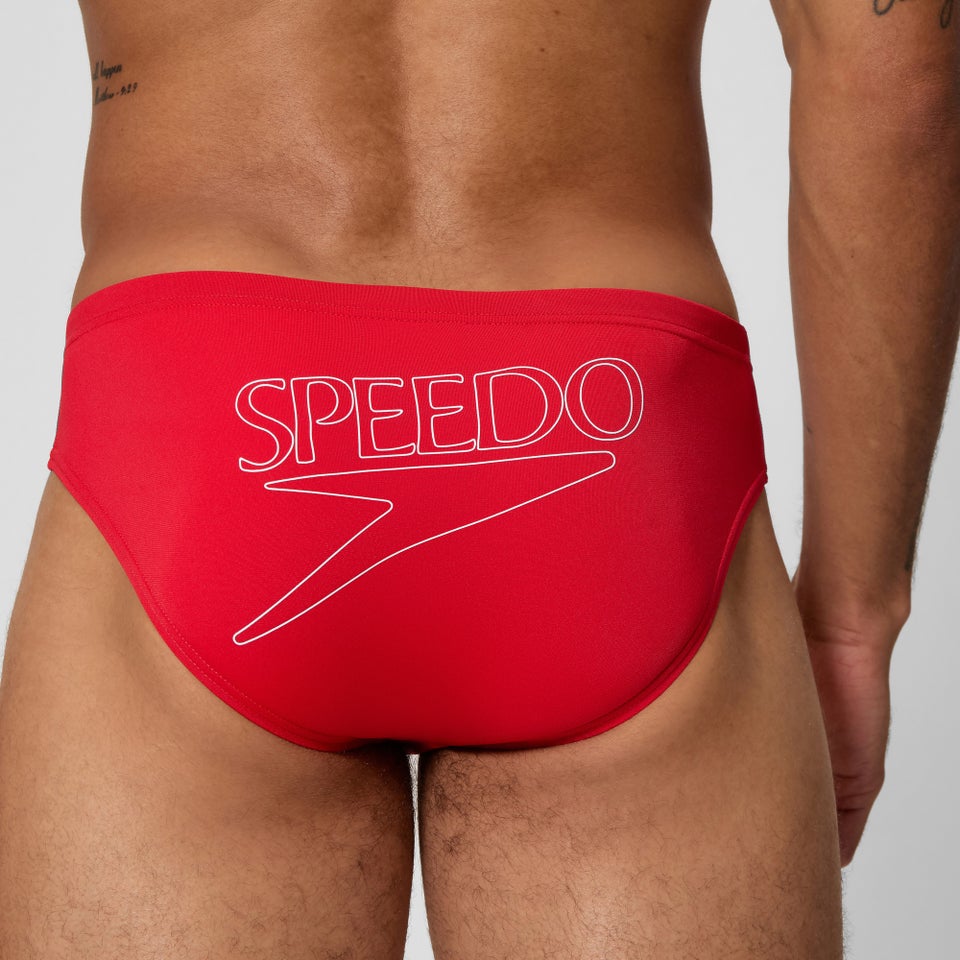 Men's Endurance+ Logo 6cm Brief Red
