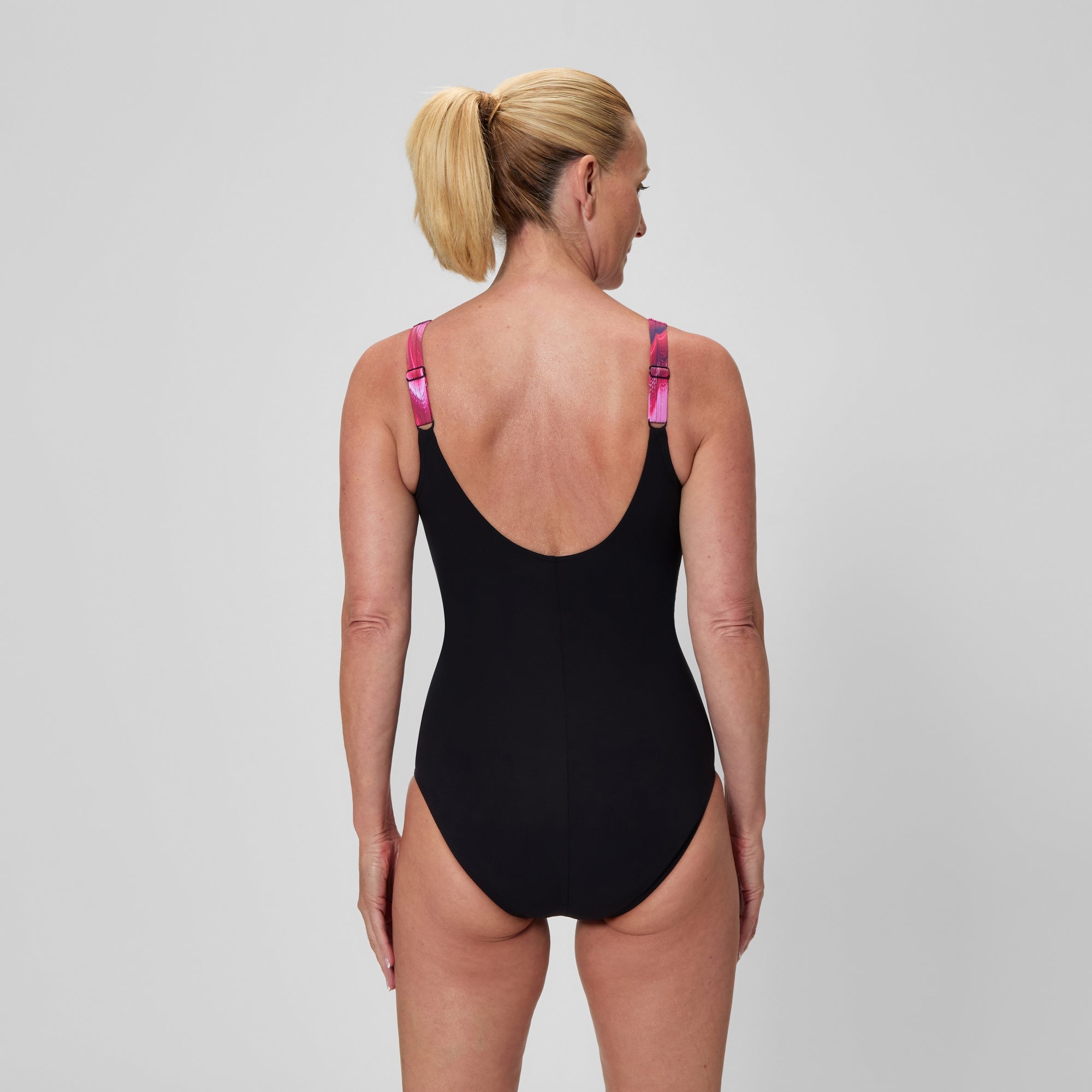 Women's Shaping LunaLustre Printed One Piece Black/Pink | Speedo USA