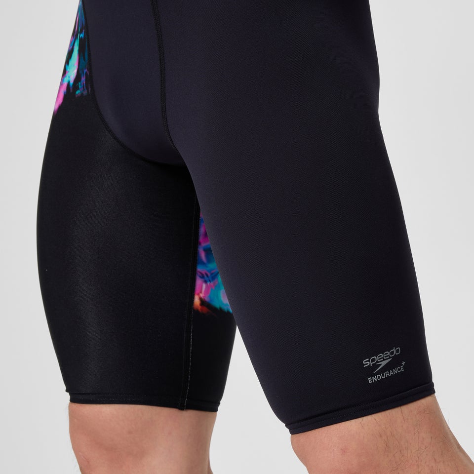 Herren Club Training Schwimmhose mit Print Schwarz/Pink