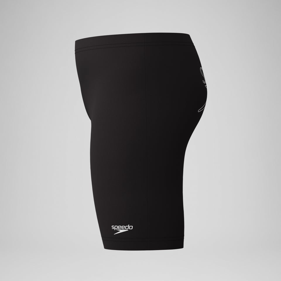 Jungen Endurance+ Schwimmhose mit Logo Schwarz
