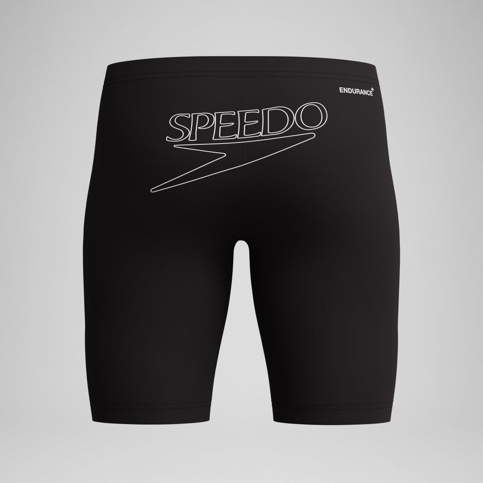 Jungen Endurance+ Schwimmhose mit Logo Schwarz