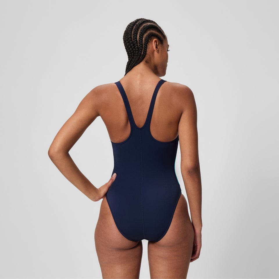 Maillot de bain Femme Hyperboom Butterfly Back bleu marine/bleu