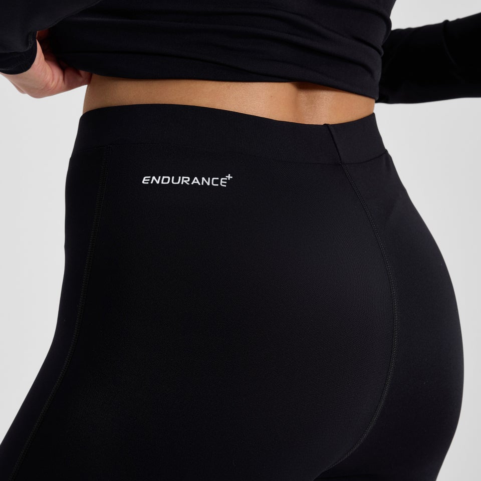 Legging de bain trois-quarts Femme Endurance+ noir