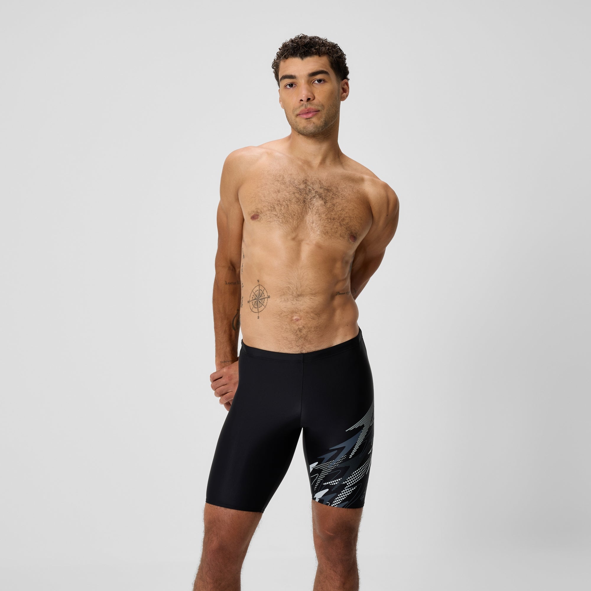 Men's Solid Splice Jammer Grey/Black | Speedo UK Men's Solid Splice Jammer Grey/Black | Speedo UK