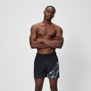 SPEEDO MEDLEY LOGO WATERSHORT16@@ BLK/GRY - XS