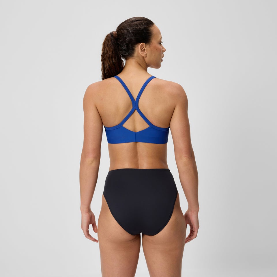 Women's Solid Racerback Bikini Top Blue