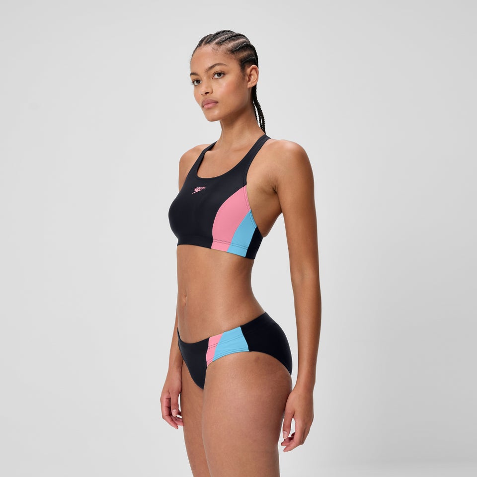 Women's Colorblock Splice 2.0 Two Piece Black/Red