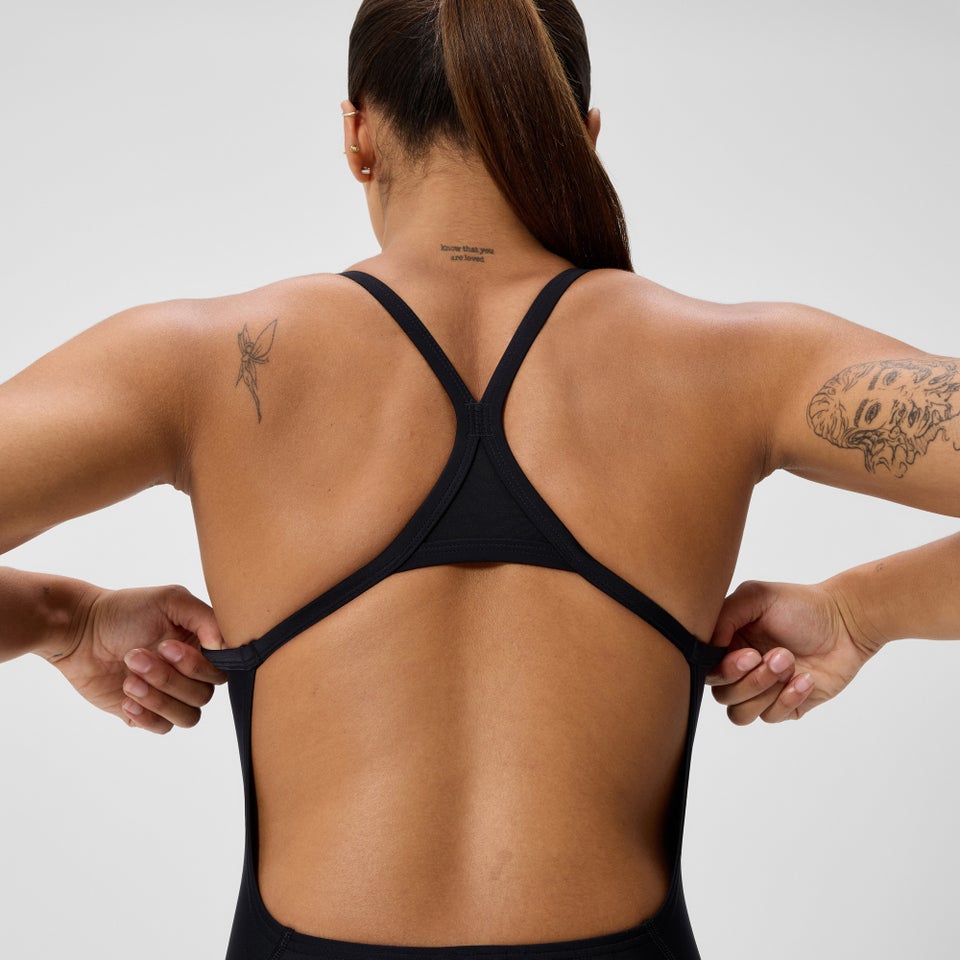 Women's Club Training Turnback One Piece Black