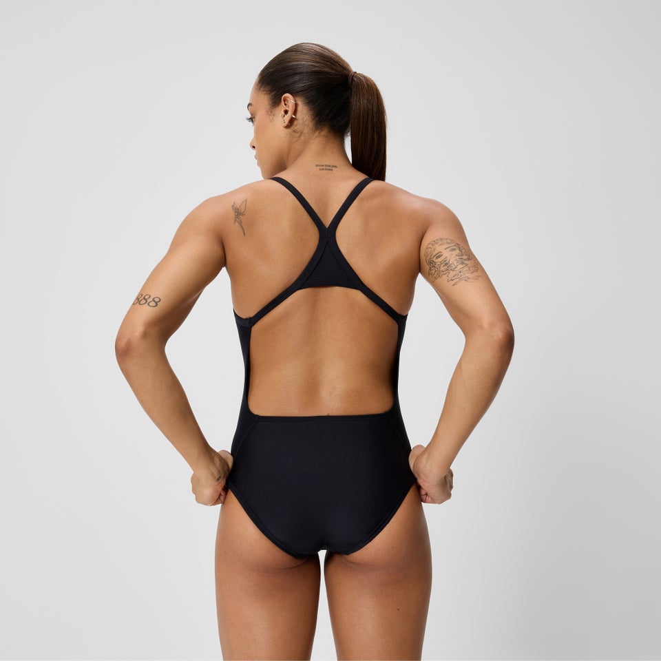 Women's Club Training Turnback One Piece Black