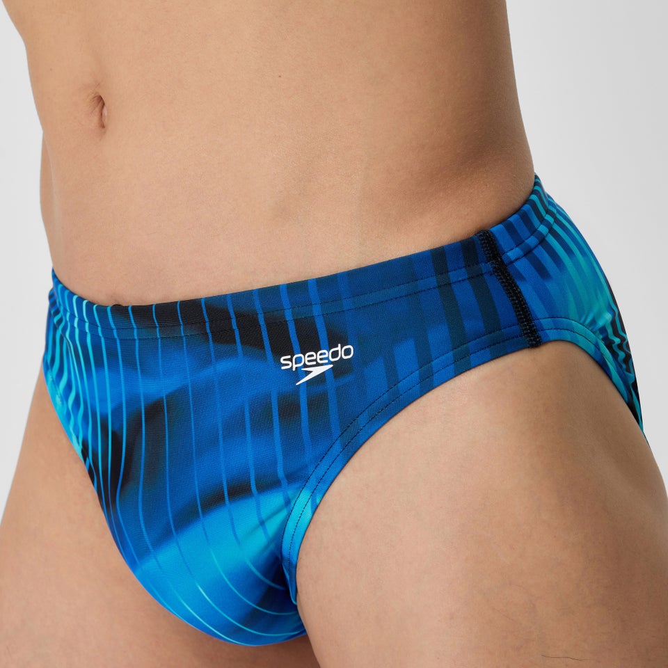 Men's Club Training Printed Brief Blue