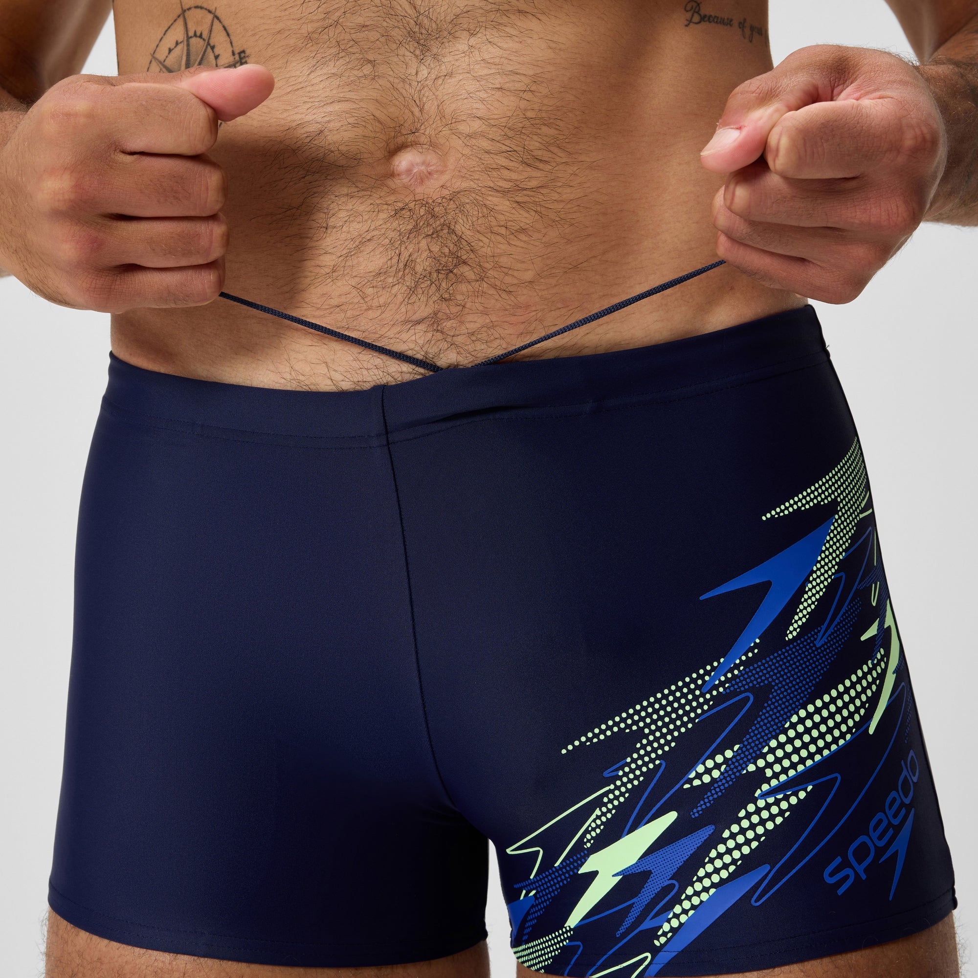Men's Medley Logo Square Leg Navy/Blue | Speedo USA