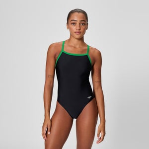 Women's Club Training Turnback One Piece Black/Green