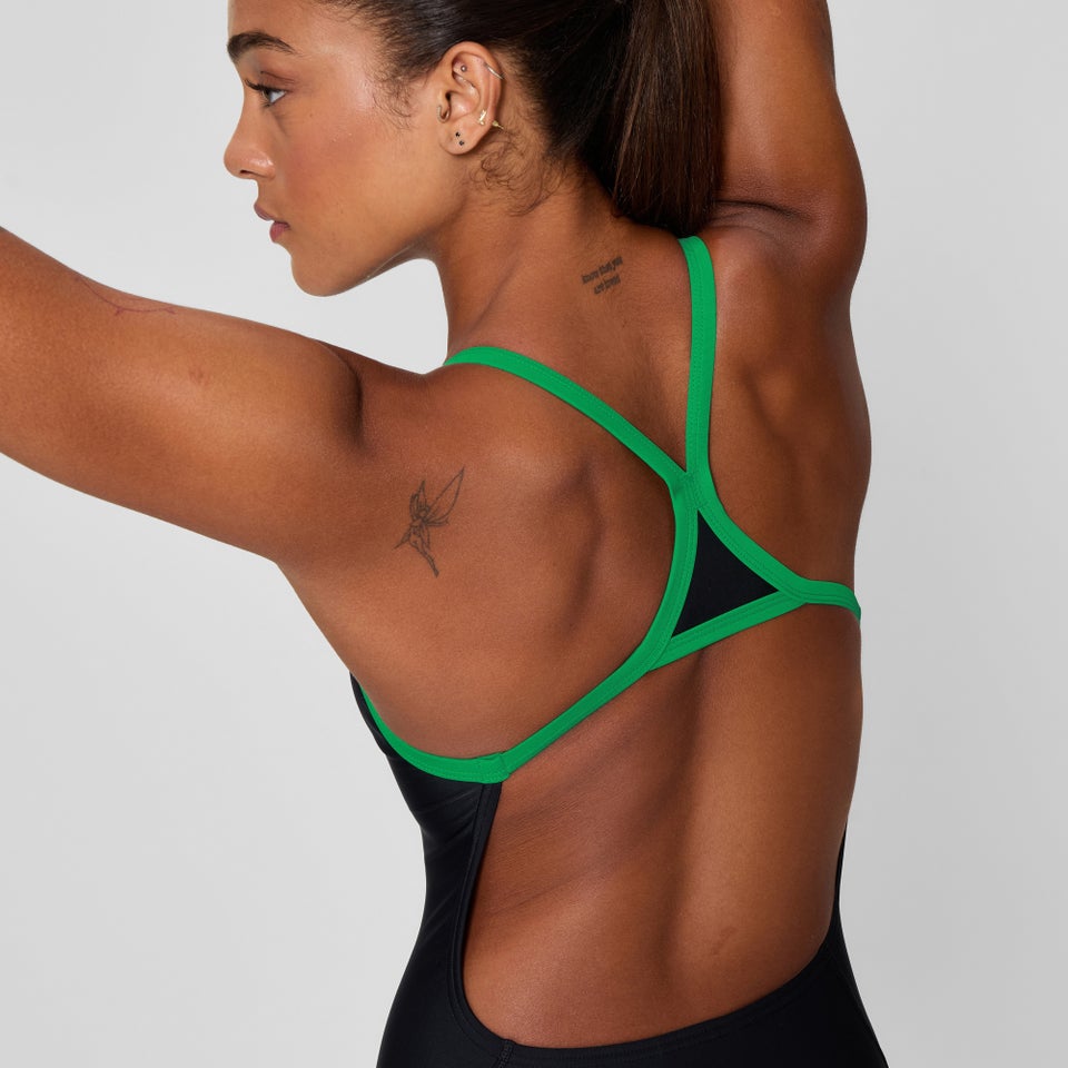 Women's Club Training Turnback One Piece Black/Green