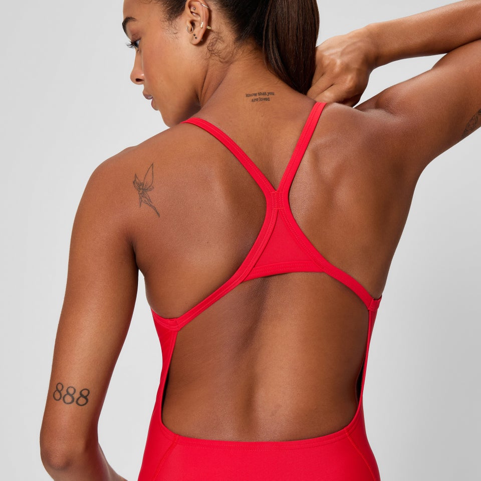 Women's Club Training Turnback One Piece Red