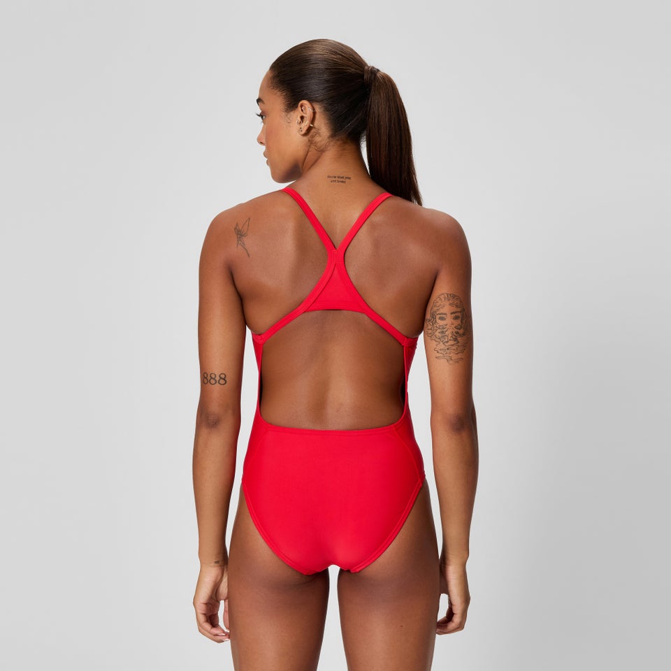 Women's Club Training Turnback One Piece Red