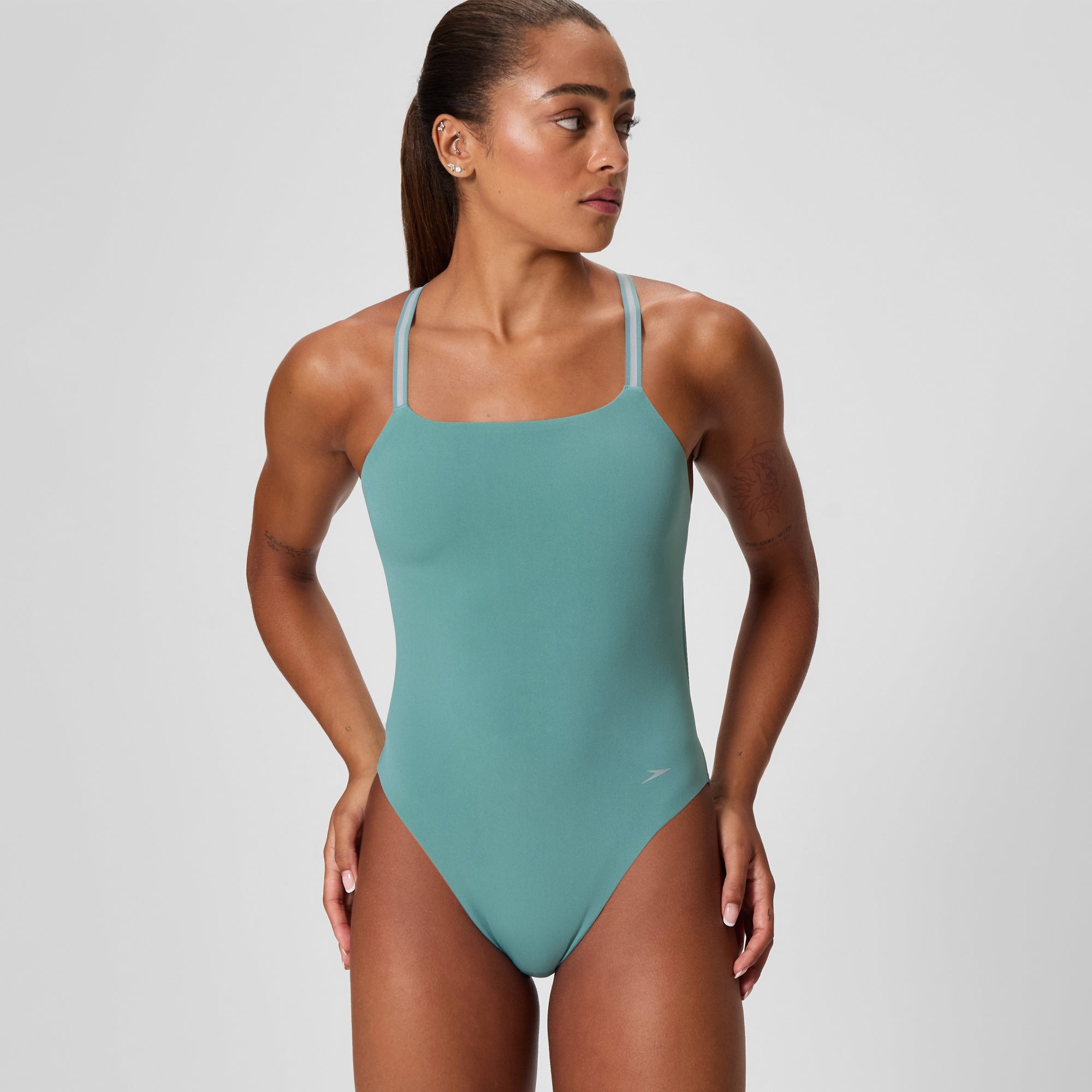 Women's Vanquisher Active Back One Piece Storm Green | Speedo USA