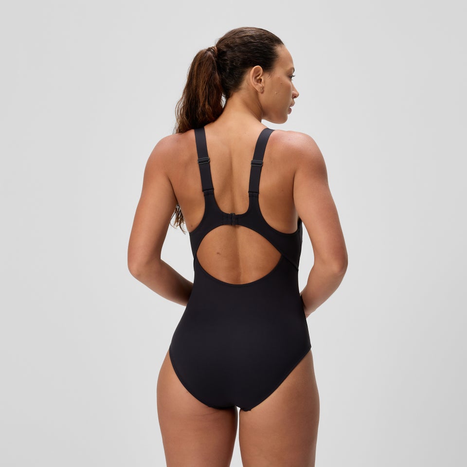 Women's Sculpture Butterfly Back One Piece Black