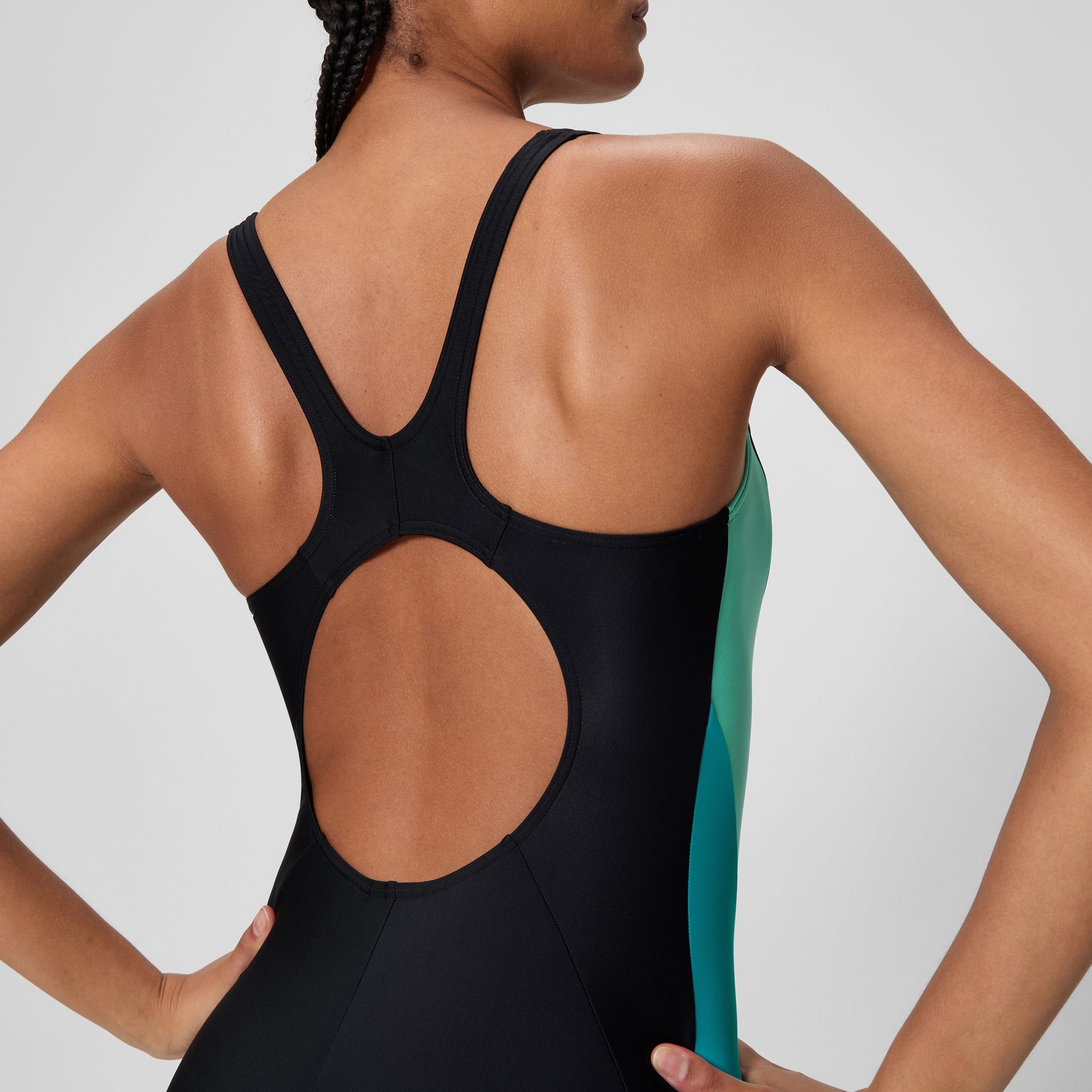 Women's Colorblock Splice 2.0 One Piece Black/Turquoise | Speedo USA