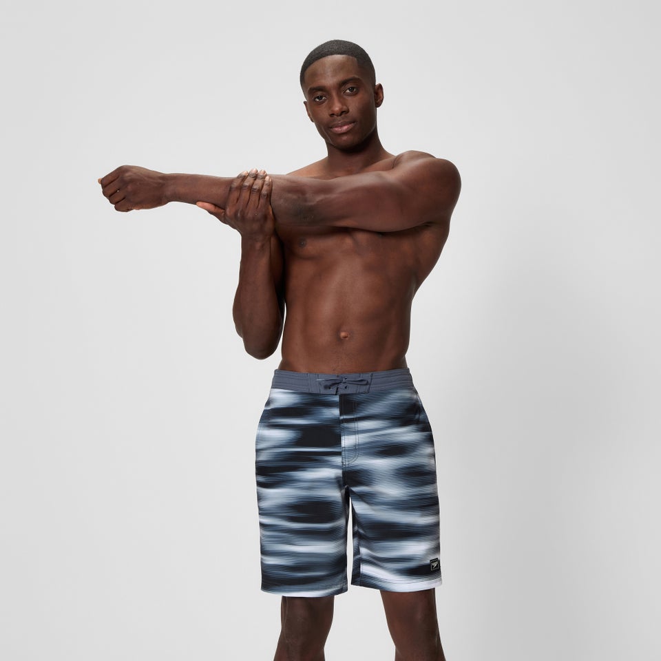 Men's Bondi Print 20" Boardshorts Gray/Black