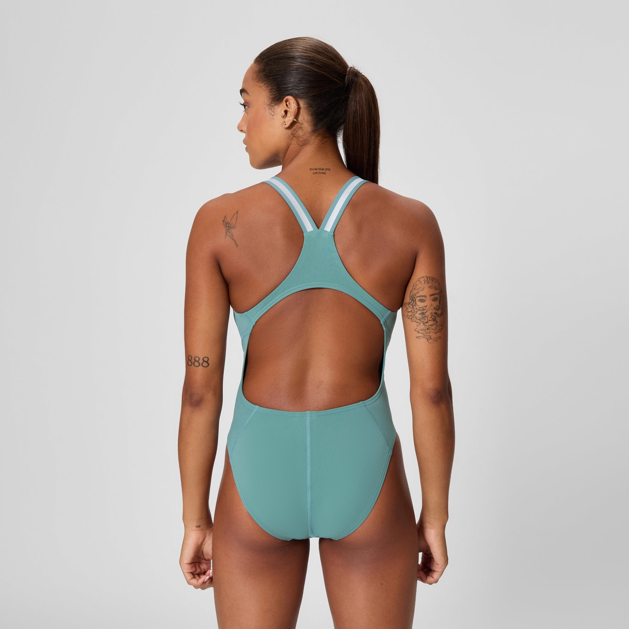 Women's Vanquisher Performance Back One Piece Storm Green | Speedo USA