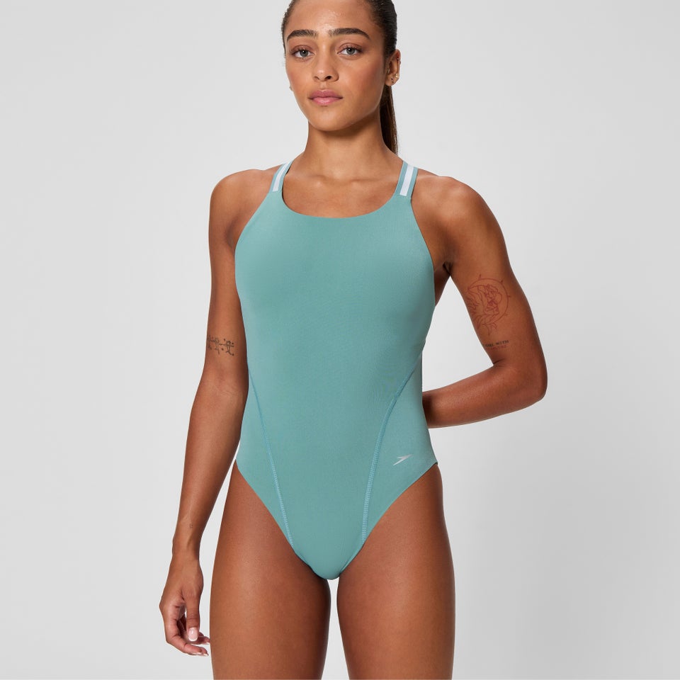 Women's Vanquisher Performance Back One Piece Storm Green