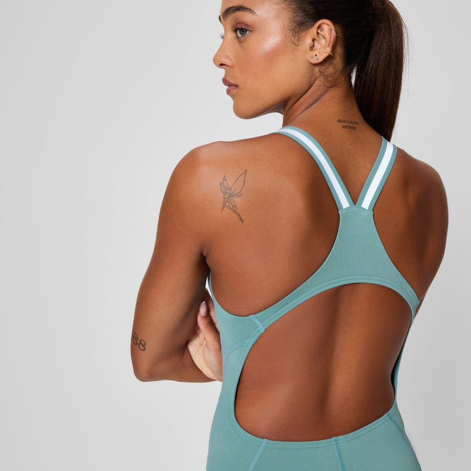 Women's Vanquisher Performance Back One Piece Storm Green