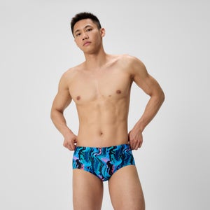 SPEEDO ML PRINTED 13.5CM BRIEF BLK/ORG - 24