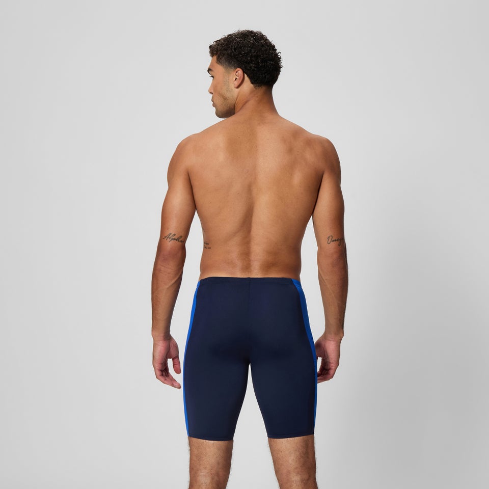 Men's Solid Splice Jammer Navy/Blue