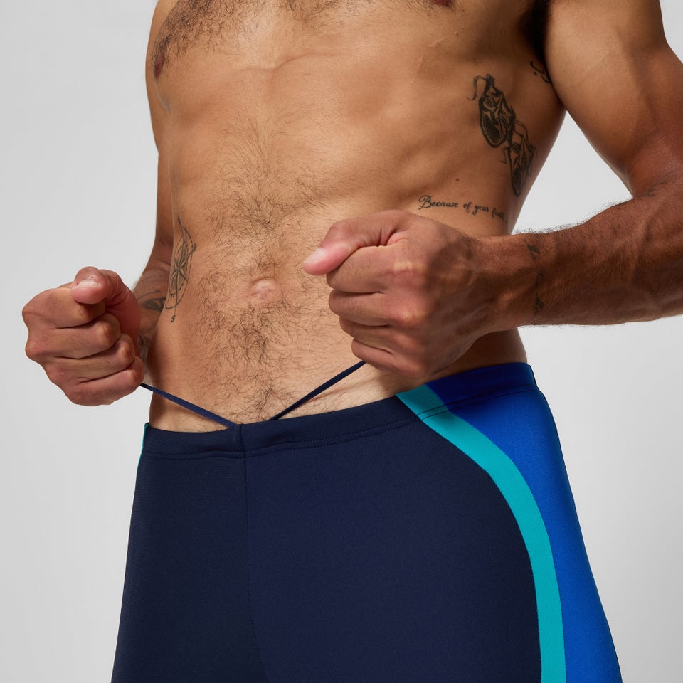 Men's Solid Splice Jammer Navy/Blue