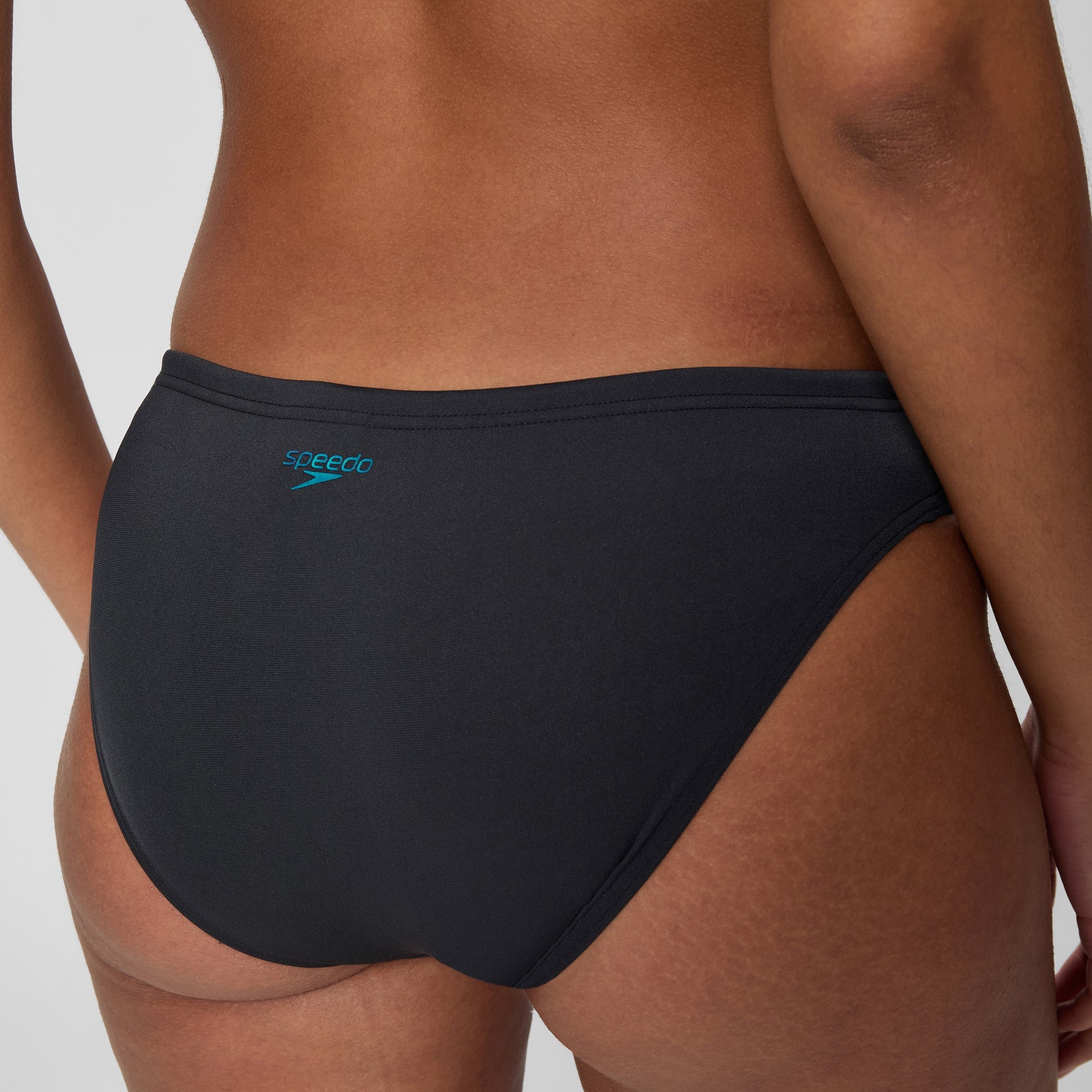 Women's Boom Solid Leaderback Two Piece Black/Turquoise | Speedo USA