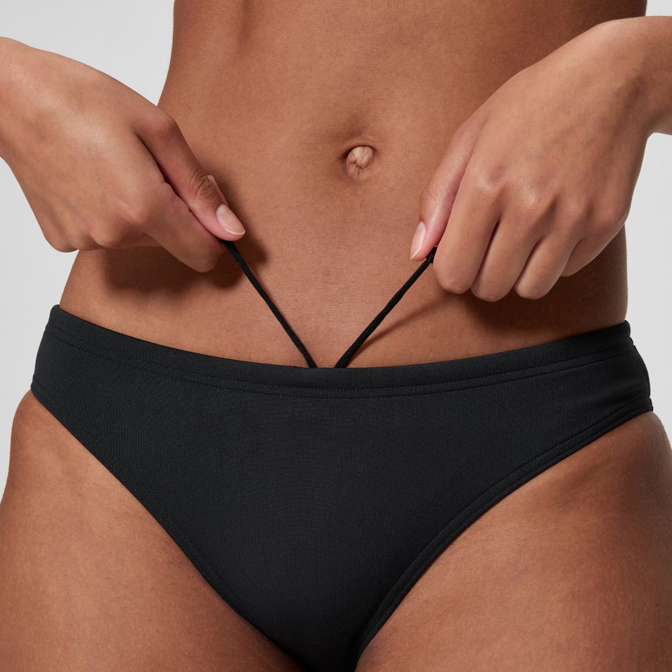 Women's Boom Solid Leaderback Two Piece Black/Turquoise