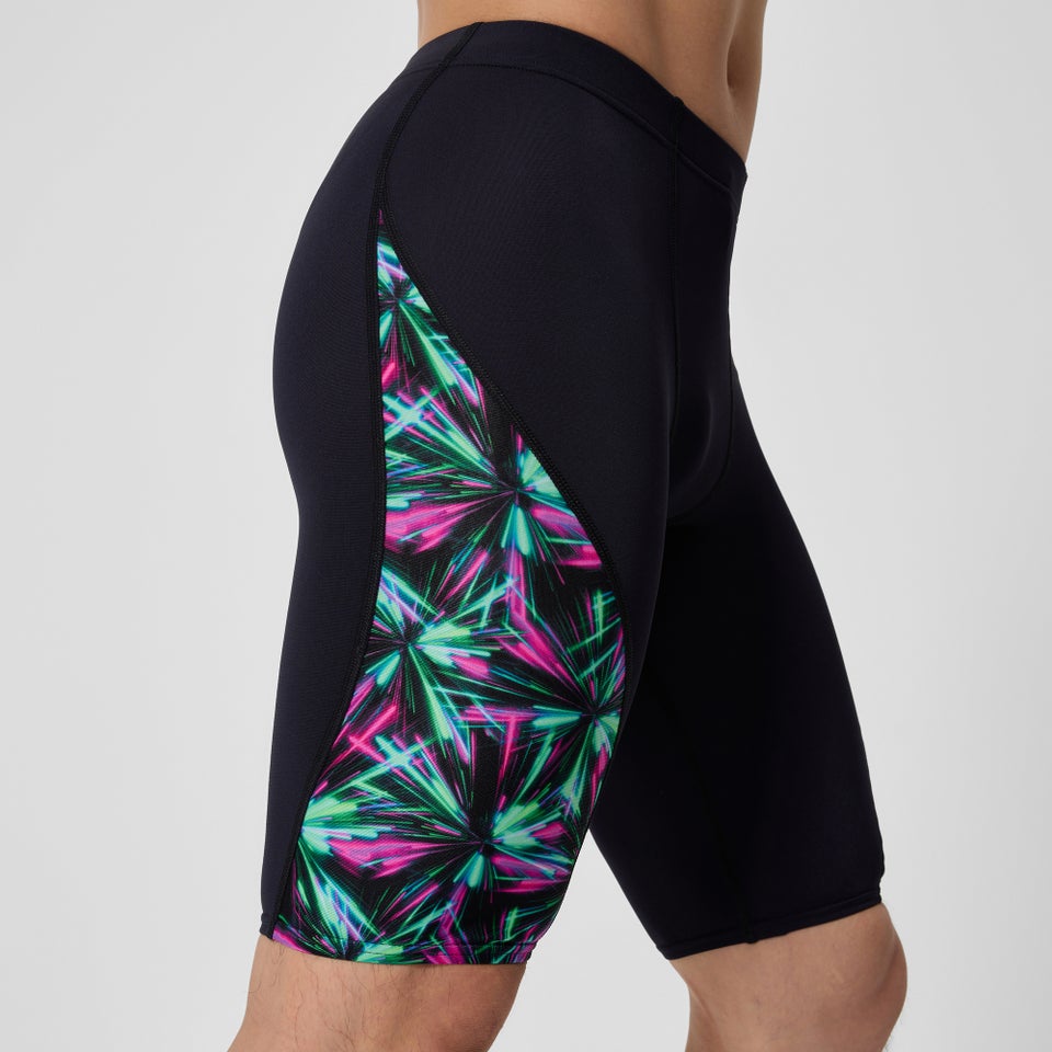Men's Club Training Spliced Jammer Black/Green
