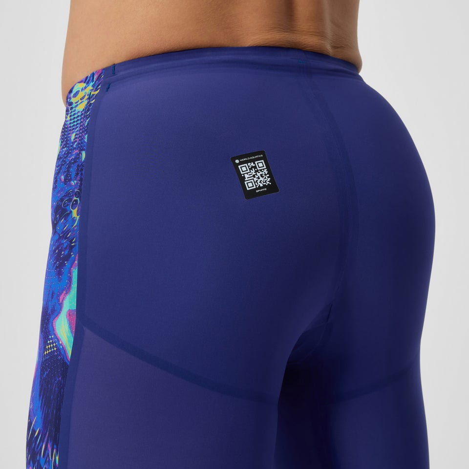 Herren Fastskin LZR Pure Valor 2.0 Schwimmhose mit hohem Bund Blau/Marineblau