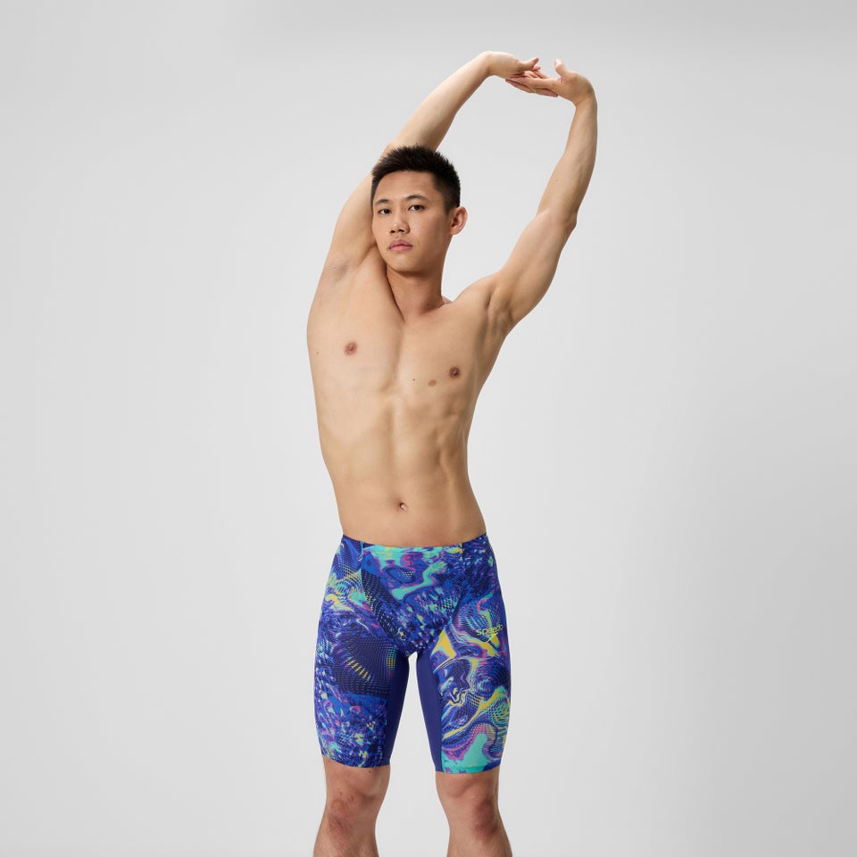 Herren Fastskin LZR Pure Valor 2.0 Schwimmhose mit hohem Bund Blau/Marineblau