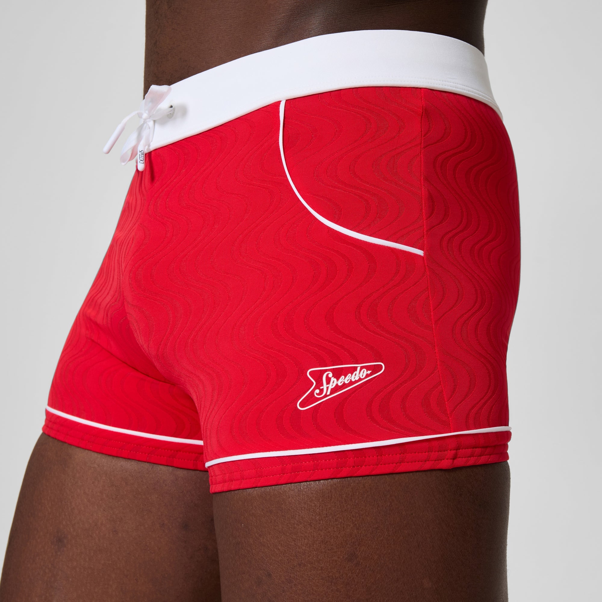 Men's Jetstream Textured Square Leg Red | Speedo USA