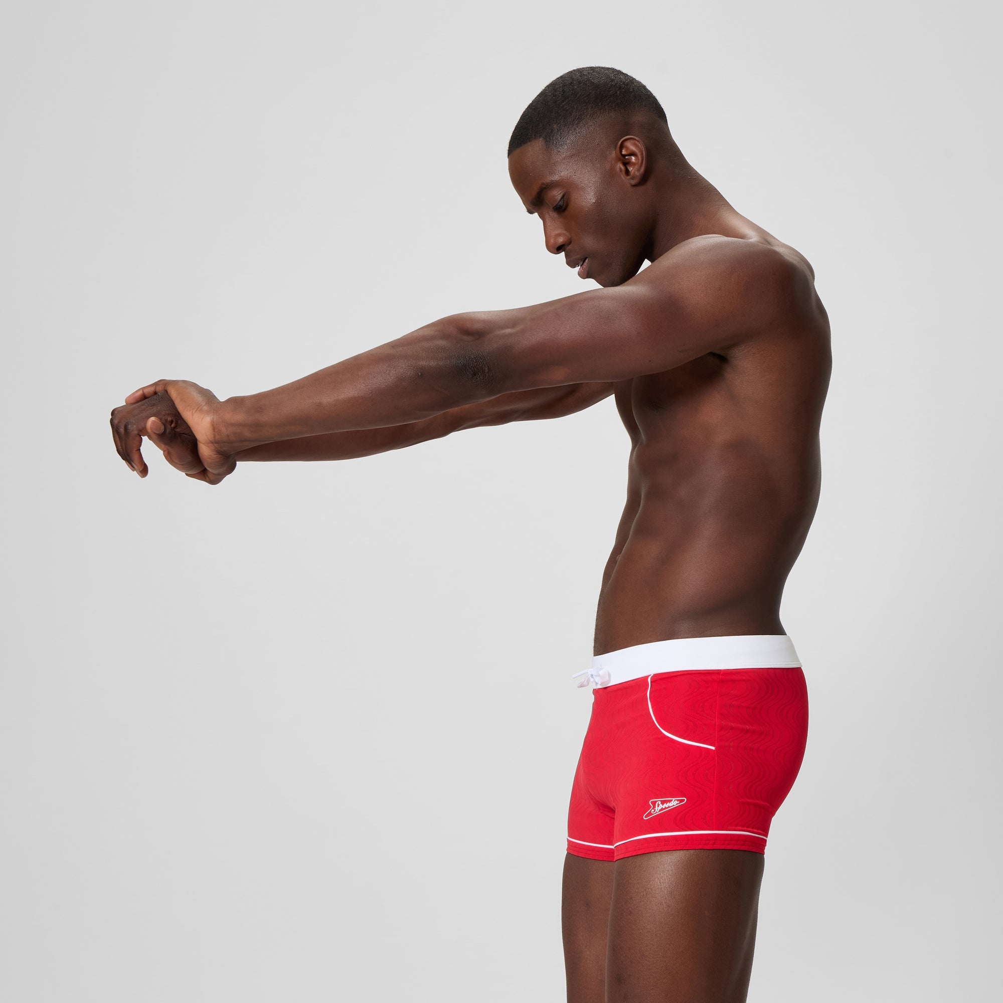 Men's Jetstream Textured Square Leg Red | Speedo USA
