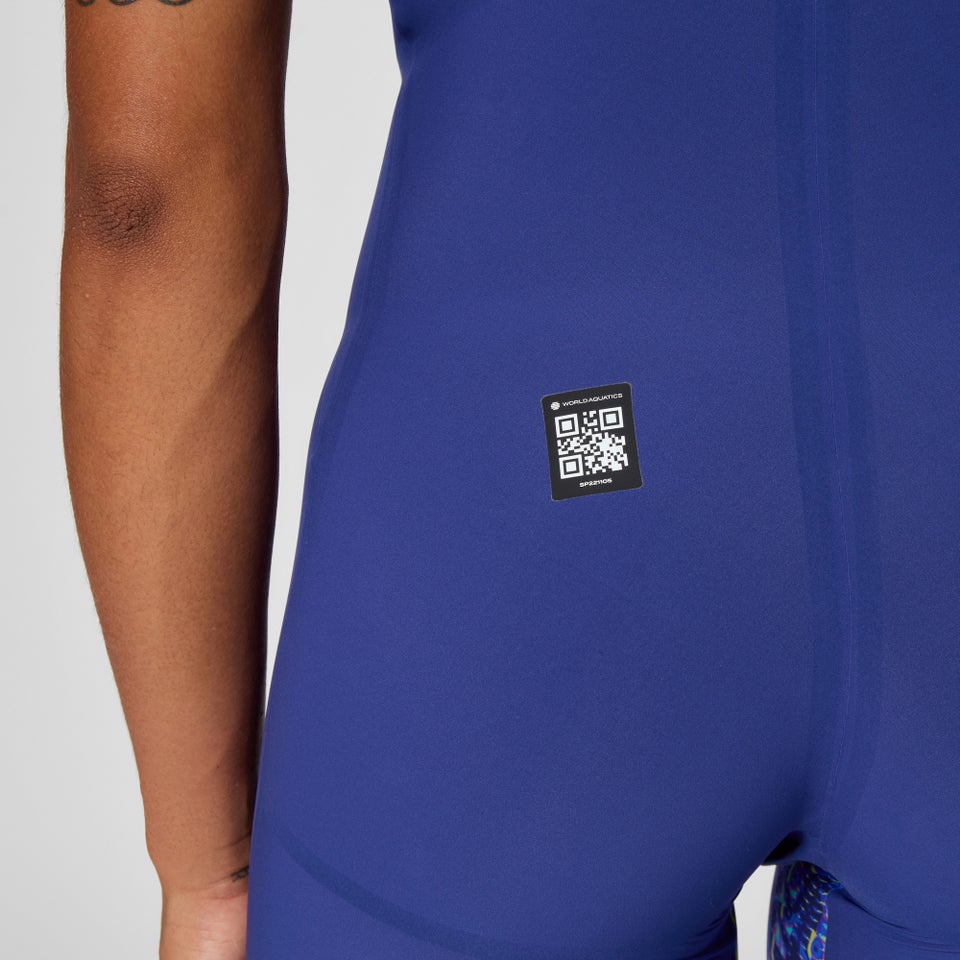 Damen Fastskin LZR Pure Valor 2.0 Kneeskin mit geschlossenem Rücken Blau/Marineblau