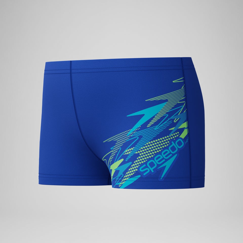 Jungen Medley Aquashorts mit Logo Blau/Türkis