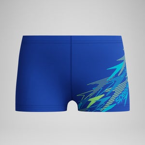 SPEEDO MEDLEY LOGO AQUASHORT BLU/LTGRN - 7-8