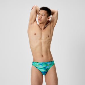 SPEEDO ML PRINTED BRIEF TUR/DKGRN - 34