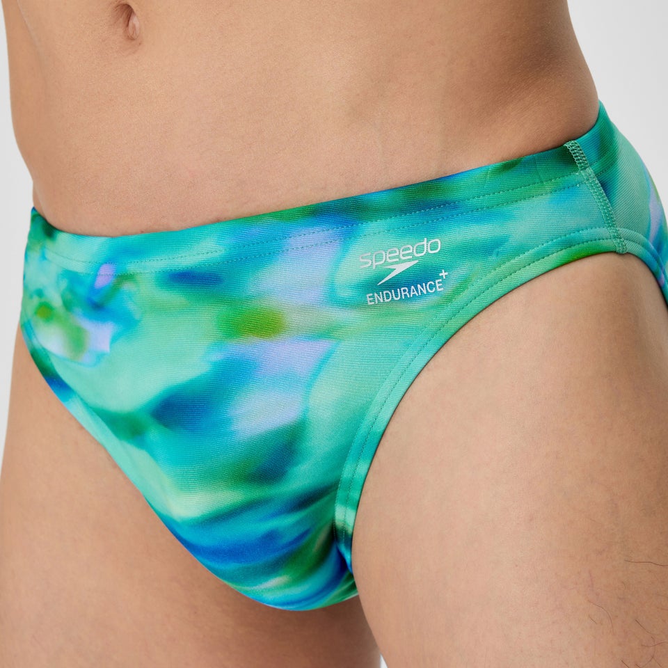 Men's Club Training Printed Brief Green/Blue